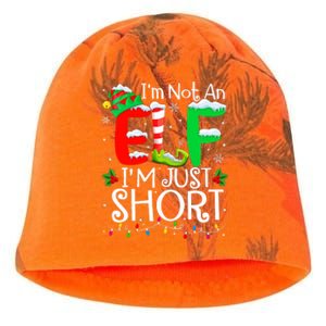 IM Not An Elf IM Just Short Funny Christmas Family Pajamas Kati - Camo Knit Beanie