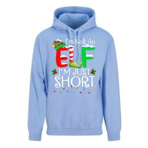 IM Not An Elf IM Just Short Funny Christmas Family Pajamas Unisex Surf Hoodie