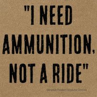 I Need Ammunition Not A Ride Ukrainian President Zelensky Cotton Canvas Backpack