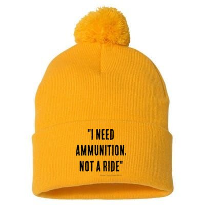 I Need Ammunition Not A Ride Ukrainian President Zelensky Pom Pom 12in Knit Beanie