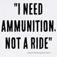 I Need Ammunition Not A Ride Ukrainian President Zelensky Short Acrylic Beanie