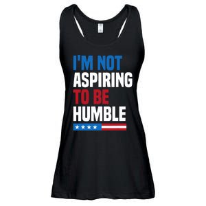 IM Not Aspiring To Be Humble Kamala Harris Quote Saying Ladies Essential Flowy Tank