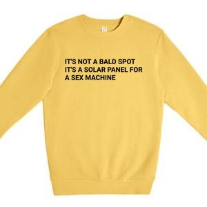 Its Not A Bald Spot Its A Solar Panel For A Sex Machine Premium Crewneck Sweatshirt