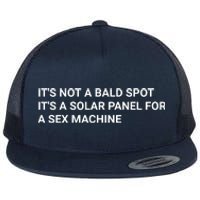 Its Not A Bald Spot Its A Solar Panel For A Sex Machine Flat Bill Trucker Hat