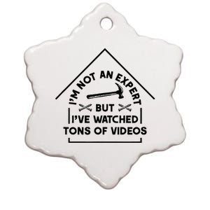 IM Not An Expert Diy Home Improvement Remodel Renovation Ceramic Star Ornament