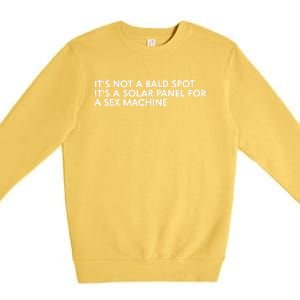 ItS Not A Bald Spot ItS A Solar Panel A Sex Machine Premium Crewneck Sweatshirt