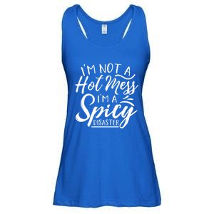 I'm Not A Hot Mess I'm A Spicy Disaster Funny Mom Dad Gift Ladies Essential Flowy Tank