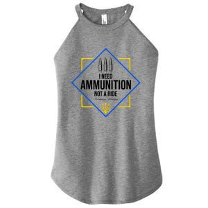 I Need Ammunition Not A Ride Ukraine President Volodymyr Zelenskyy Trident Women's Perfect Tri Rocker Tank