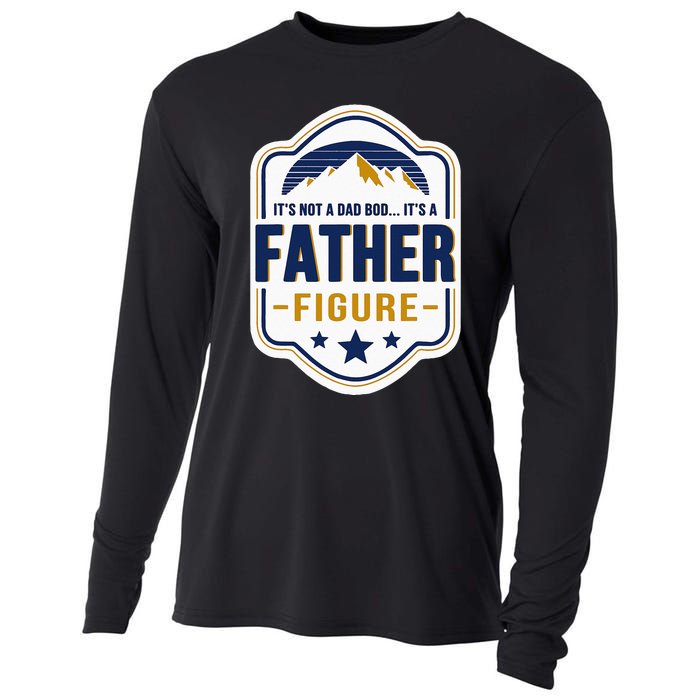 Its Not A Dad Bod Its A Father Figure Dad Joke Fathers Day Cooling Performance Long Sleeve Crew