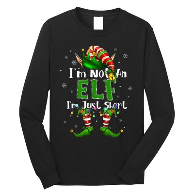 Im Not An Elf Family Christmas Pjs Matching Long Sleeve Shirt