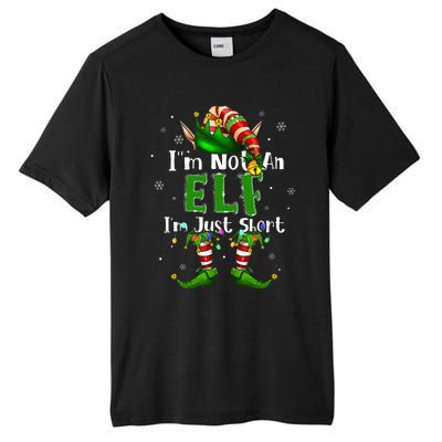 Im Not An Elf Family Christmas Pjs Matching Tall Fusion ChromaSoft Performance T-Shirt