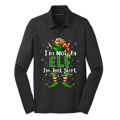 Im Not An Elf Family Christmas Pjs Matching Silk Touch Performance Long Sleeve Polo