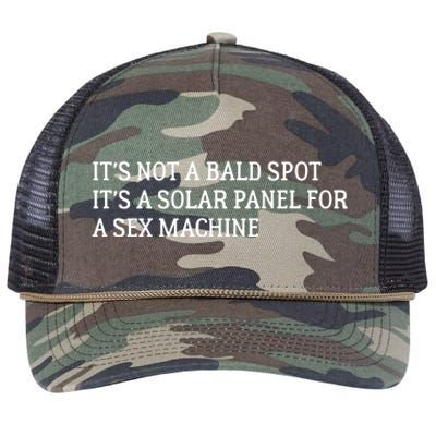 Its Not A Bald Spot Its A Solar Panel For A Sex Machine Retro Rope Trucker Hat Cap