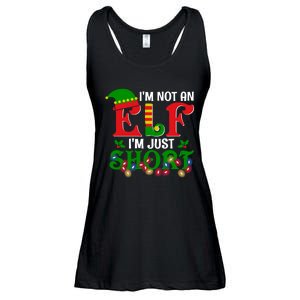 Im Not An Elf Im Just Short Christmas Holiday Season Matching Team Family Ladies Essential Flowy Tank