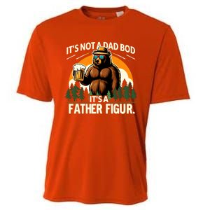 ItS Not A Dad Bod ItS A Father Figure Beer Lovers Bear Dad Gift Cooling Performance Crew T-Shirt