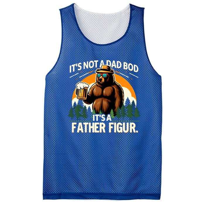 ItS Not A Dad Bod ItS A Father Figure Beer Lovers Bear Dad Gift Mesh Reversible Basketball Jersey Tank