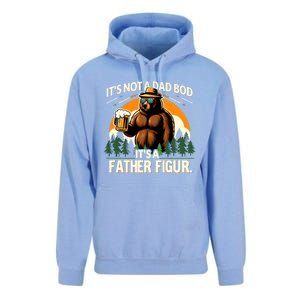 ItS Not A Dad Bod ItS A Father Figure Beer Lovers Bear Dad Gift Unisex Surf Hoodie