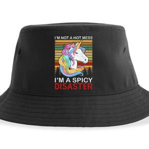 IM Not A Hot Mess IM A Spicy Disaster Sustainable Bucket Hat