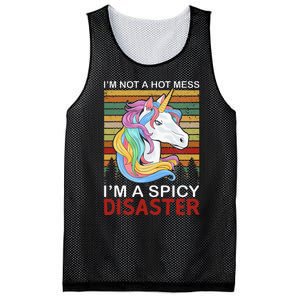 IM Not A Hot Mess IM A Spicy Disaster Mesh Reversible Basketball Jersey Tank