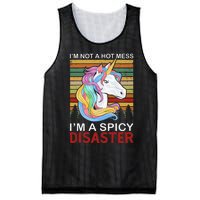 IM Not A Hot Mess IM A Spicy Disaster Mesh Reversible Basketball Jersey Tank