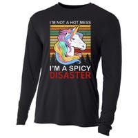 IM Not A Hot Mess IM A Spicy Disaster Cooling Performance Long Sleeve Crew