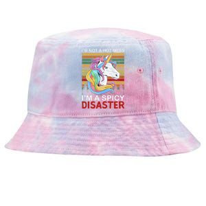 IM Not A Hot Mess IM A Spicy Disaster Tie-Dyed Bucket Hat