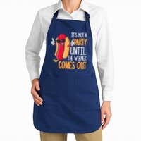 It's Not A Party Until The Wiener Comes Out Funny Hot Dog Apron