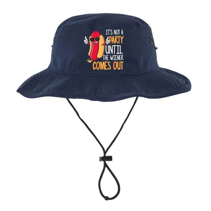 It's Not A Party Until The Wiener Comes Out Funny Hot Dog Legacy Cool Fit Booney Bucket Hat