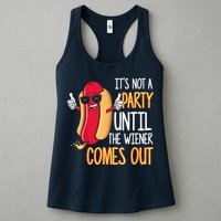 It's Not A Party Until The Wiener Comes Out Funny Hot Dog Womens Tank Top