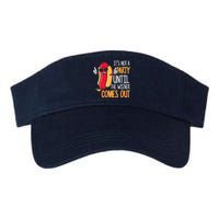 It's Not A Party Until The Wiener Comes Out Funny Hot Dog Valucap Bio-Washed Visor