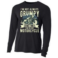 IM Not Always Grumpy Sometimes IM On My Motorcycle Cooling Performance Long Sleeve Crew