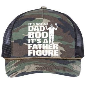 ItS Not A Dad Bod ItS A Father Figure Gift Retro Rope Trucker Hat Cap