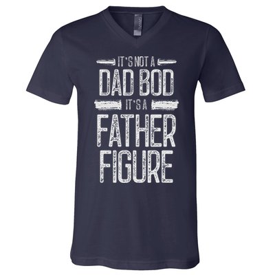 Its Not A Dad Bod Its A Father Figure Retro Vintage V-Neck T-Shirt