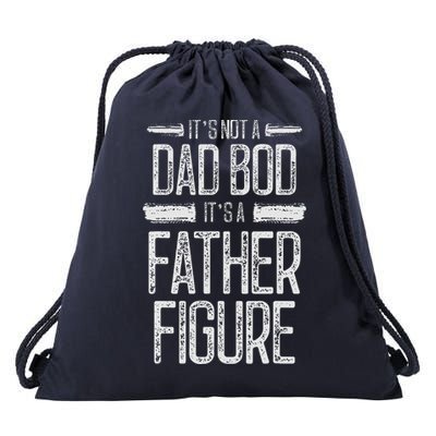 Its Not A Dad Bod Its A Father Figure Retro Vintage Drawstring Bag