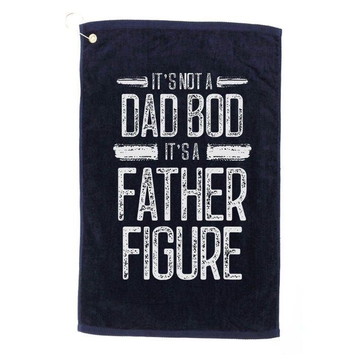 Its Not A Dad Bod Its A Father Figure Retro Vintage Golf Towel
