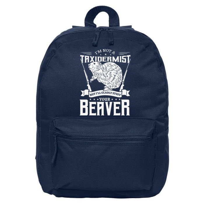 IM Not A Taxidermist Hunting Beaver Riffle Hunter 16 in Basic Backpack