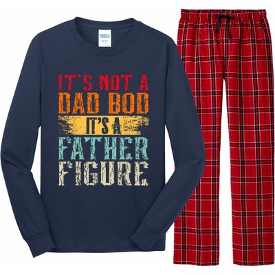 Its Not A Dad Bod Its A Father Figure Retro Funny Vintage Long Sleeve Pajama Set