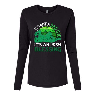 It's Not A Dad Bod It's An Irish Blessing Funny St. Patricks Womens Cotton Relaxed Long Sleeve T-Shirt