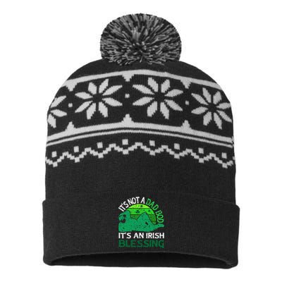 It's Not A Dad Bod It's An Irish Blessing Funny St. Patricks USA-Made Snowflake Beanie