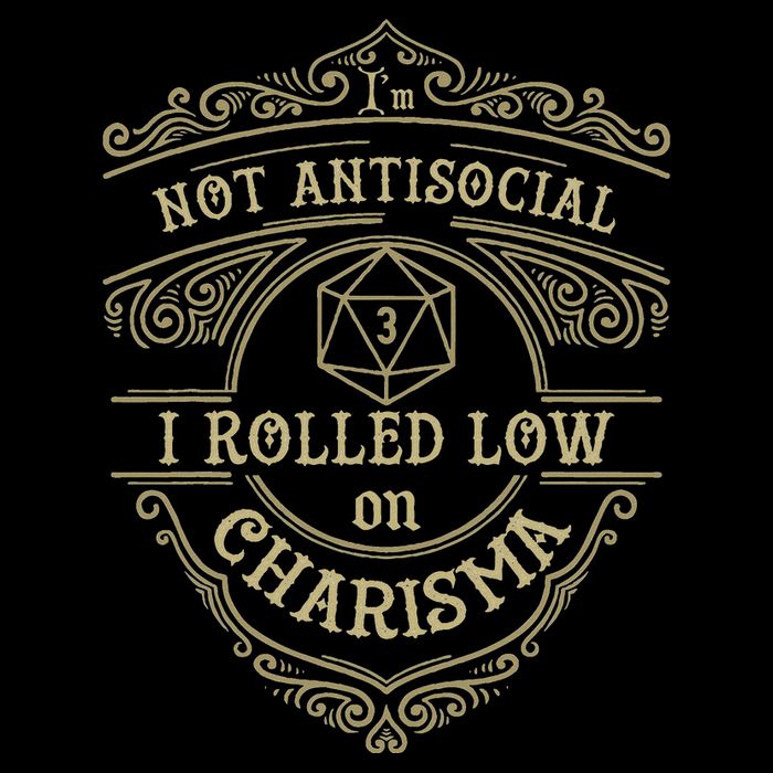 IM Not Antisocial I Rolled Low On Charisma Funny Rpg Gamer Flat Bill Trucker Hat