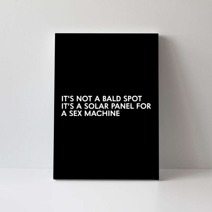 ItS Not A Bald Spot ItS A Solar Panel A Sex Machine Canvas