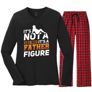 Its Not A Dad Bod Its A Father Figure Fathers Day Gift Women's Long Sleeve Flannel Pajama Set 