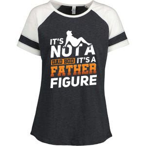 Its Not A Dad Bod Its A Father Figure Fathers Day Gift Enza Ladies Jersey Colorblock Tee