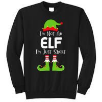 IM Not An Elf IM Just Short Family Christmas Pjs Matching Sweatshirt