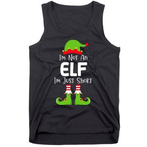 IM Not An Elf IM Just Short Family Christmas Pjs Matching Tank Top