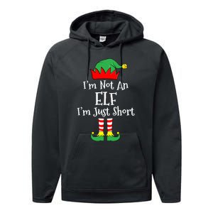 IM Not An Elf Im Just Short Funny Christmas Matching Family Performance Fleece Hoodie