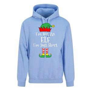 IM Not An Elf Im Just Short Funny Christmas Matching Family Unisex Surf Hoodie