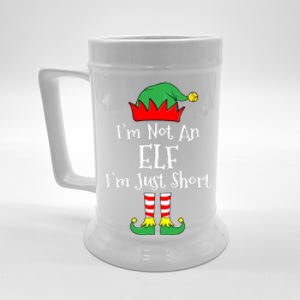 IM Not An Elf Im Just Short Funny Christmas Matching Family Beer Stein