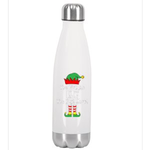 IM Not An Elf Im Just Short Funny Christmas Matching Family Stainless Steel Insulated Water Bottle