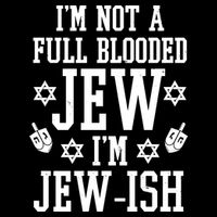 Im Not A Full Blooded Jew Im Jew Ish Funny Hanukkah USA-Made Doggie Bandana